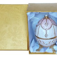 Фаберже стил, кутийки-яйца за бижута в луксозна подаръчна кутия., снимка 4 - Декорация за дома - 44329383