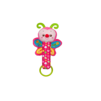 Плюшена дрънкалка, пеперуда, 22см, снимка 1 - Плюшени играчки - 44665020