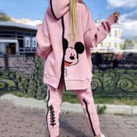 Дамски комплект Bella Mickey в розово  , снимка 3 - Комплекти - 38017834