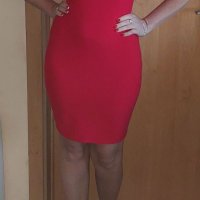 Официална нова червена рокля Fervente , снимка 2 - Рокли - 35233101