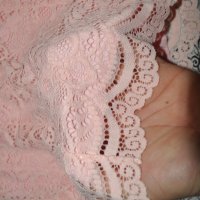 Розова дантелена рокля, снимка 2 - Рокли - 31894245