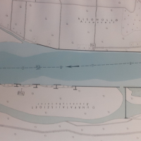 Лоцманская карта реки Дунай  1965 година , снимка 7 - Антикварни и старинни предмети - 44790661