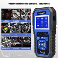 VAG VW Audi Seat Skoda диагноза KONNWEI KW450 OBD2 скенер за всички системи с 9 специални функции  , снимка 6 - Друга електроника - 44202046