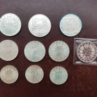 Сребърни монети, Австрийски шилинга, 25, 50 и 100, снимка 2 - Нумизматика и бонистика - 38216375