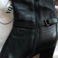 Ботуши Prada, размер 38.5, черни, 100% естествена кожа, снимка 13 - Дамски ботуши - 42090728