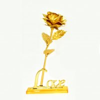 24K Gold Rose Златна роза Луксозен подарък, снимка 14 - Романтични подаръци - 39614083