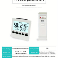 Термометър и хигрометър с външен Сензор от VISTEC  , снимка 2 - Друга електроника - 44622805