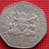 Монета 5 шилинга 1985г. Кения уникат за КОЛЕКЦИОНЕРИ 41200, снимка 4 - Нумизматика и бонистика - 42789475