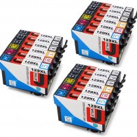 Глави за принтер 129XL T1291 T1292 T1293 T129 - Epson WorkForce WF-3520DWF WF-3530DTWF WF-3540DTWF W, снимка 1 - Консумативи за принтери - 31227938