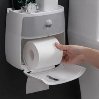 ❌ Водоустойчив органайзер за тоалетна хартия с чекмедже и поставка за телефон ❌, снимка 1 - Други - 37337371