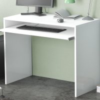 Бяло бюро с изчистен дизайн, снимка 1 - Бюра - 37636909