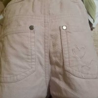 Бледо розово, джинсово панталонче H&M р-р 110/116, снимка 3 - Детски панталони и дънки - 31556392