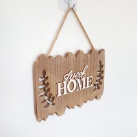 2981 Декоративна дървена декорация за закачане Sweet HOME, снимка 2 - Декорация за дома - 37706788