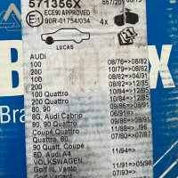 BENDIX 571356X НАКЛАДКИ ПРЕДНИ AUDI 80 B4 / 100 C3 / 90 B3 / 200 C3 / Cabriolet B4 /    , снимка 3 - Части - 37325501