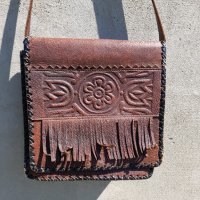 Стара дамска кожена чанта #9, снимка 2 - Антикварни и старинни предмети - 36812832