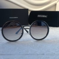 Dolce & Gabbana DG Дамски слънчеви очила кръгли овални, снимка 3 - Слънчеви и диоптрични очила - 38832189