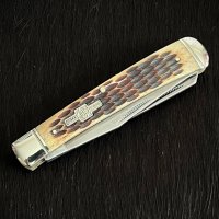 Колекционерски джобен сгъваем нож с две остриета RR Trapper Classic. (RR22034), снимка 4 - Ножове - 42457776