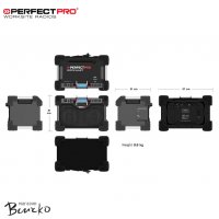 PerfectPro Радио за строителна площадка, ROCKHART, DAB+ и FM приемане, Bluetooth, AUX и USB вход, снимка 3 - Радиокасетофони, транзистори - 38537002