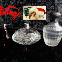 Стари Френски бутилки - Флакони от парфюм, снимка 1 - Други ценни предмети - 44688474