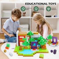 Kid Odyssey Комплект магнитни плочки, 70 части, Монтесори играчки за деца, снимка 7 - Образователни игри - 44477340