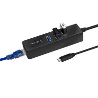 USB Хъб + 3xU3.0 + Преобразувател USB-C to Giga LAN SS300797, снимка 2 - Други - 39079718