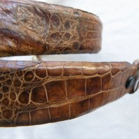 Дамски колан от естествена крокодилска кожа, снимка 6 - Колани - 40787905