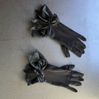 Официални тюлени ръкавици с дантелени маншети- 8636, снимка 5 - Ръкавици - 44817833