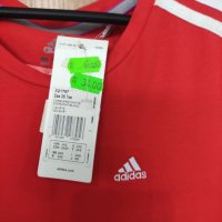 Adidas дамска червена блуза 2ХS;М, снимка 3 - Тениски - 32197994