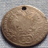Сребърна монета 20 кройцера 1809г. Франц втори Прага Австрия 14925, снимка 6 - Нумизматика и бонистика - 42900168