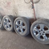 алуминиеви джанти със зимни гуми, снимка 1 - Гуми и джанти - 29745122