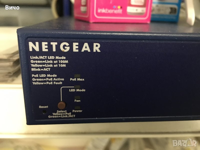 Суич Netgear ProSAFE FS728TP PoE - ЦЕНА - 155лв, снимка 1