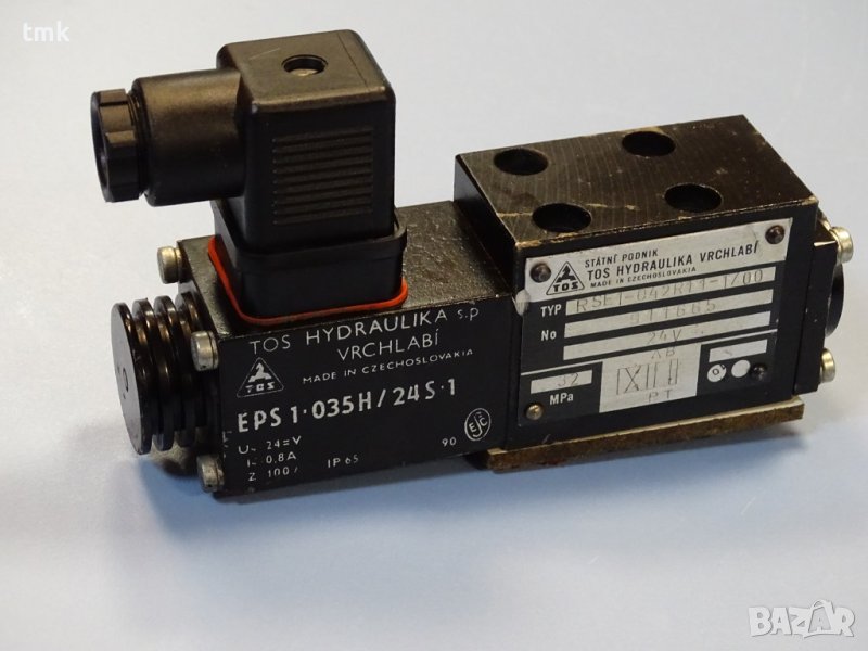 Хидравличен разпределител TOS RSE 1-042R11-1700 24VDC solenoid hidraulic valve, снимка 1