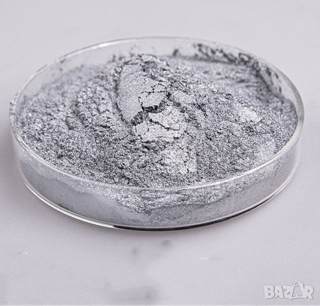 Бял Бронз - Алуминий на прах - Алуминиева пудра - химически вещества, снимка 1
