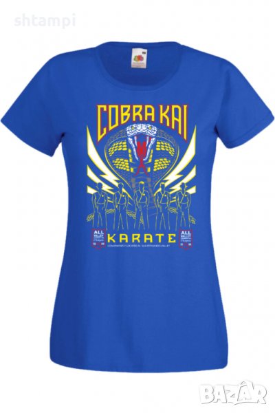Дамска тениска Cobra Kai karate,Филм,Игра,superhero,Изненада,Подарък,Повод,, снимка 1