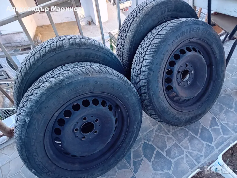 Гуми с железни джанти, снимка 1