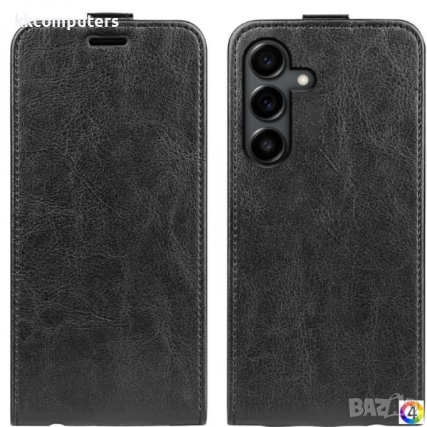 Samsung Galaxy S25 FE Flip2 Кожен Калъф и Скрийн Протектор, снимка 1