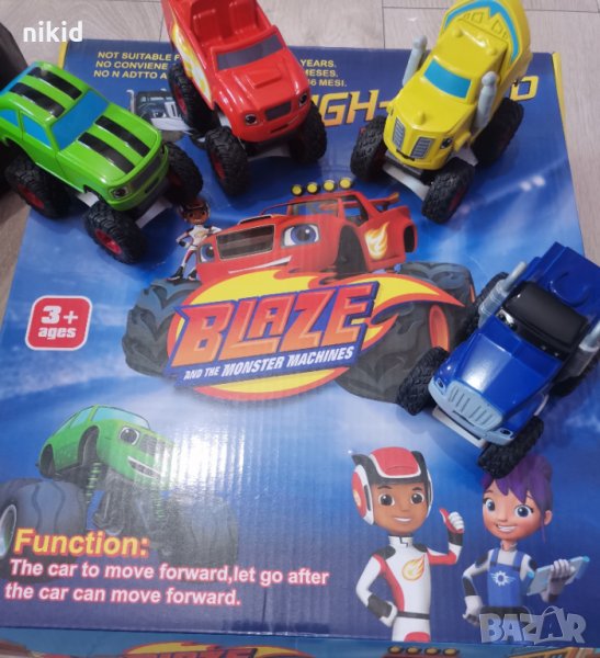 Blaze Monster Machines Пламъчко и Машините пластмасова фигурка кола количка играчка , снимка 1