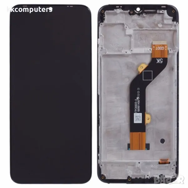 LCD Дисплей и Тъч Скрийн с рамка за Tecno Spark 8C 4G KG5k, KG5j, снимка 1