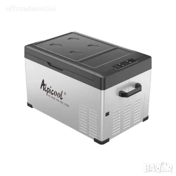 БЕЗПЛ ДОСТАВКА 30L Преносим компресорен хладилник фризер 12V 24V 220V, снимка 1