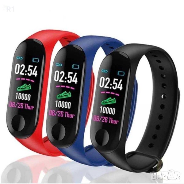 Фитнес гривна M3 Band , Калории, Крачкомер, Bluetooth, снимка 1