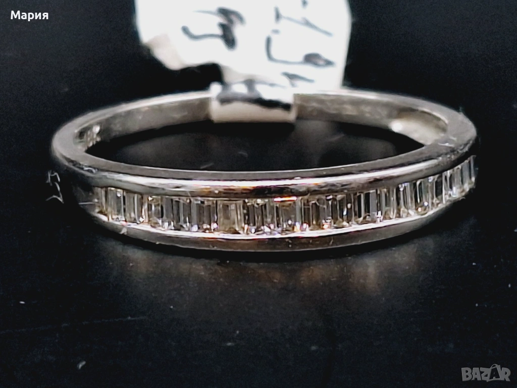 ЗЛАТЕН ПРЪСТЕН С ДИАМАНТИ 18К 1.94ГР, снимка 1