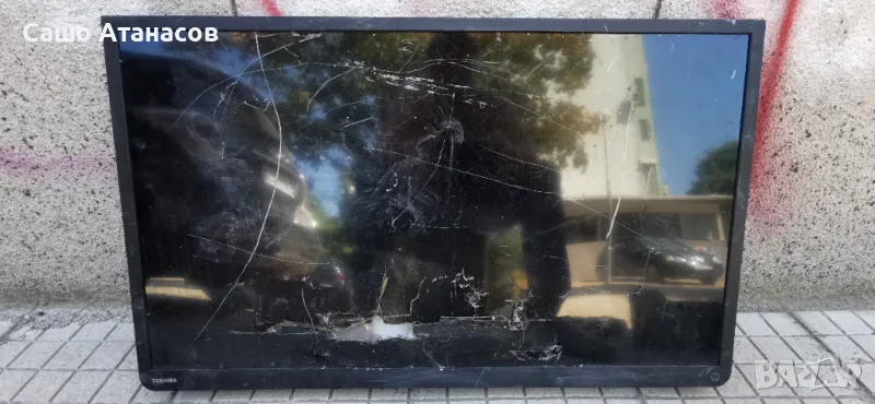 TOSHIBA 32W2433D със счупена матрица, UE-3840-1U, L2300 REV:1.03A.01, 6870C-0442B, Core 32" 6PKG, снимка 1