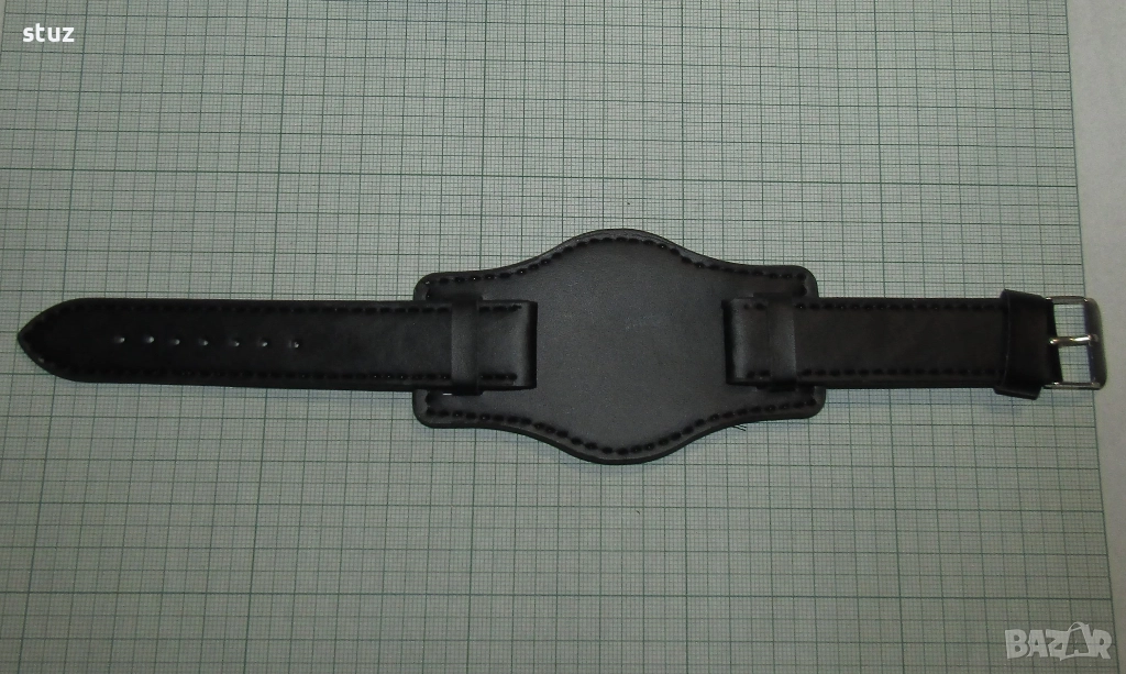 Кожени каишки за мъжки часовници, с подложка , снимка 1