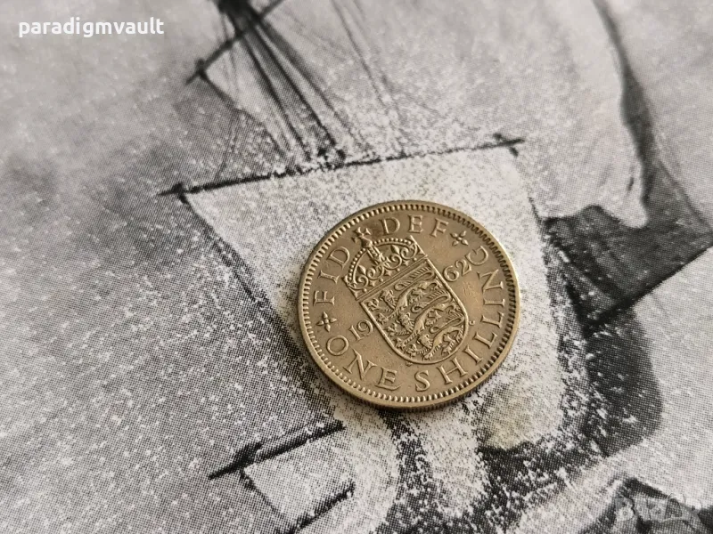 Монета - Великобритания - 1 шилинг | 1962г., снимка 1