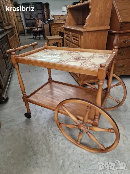 Масивна Количка за Сервиране-внос от ГЕРМАНИЯ!, снимка 1