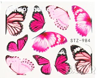 Атрактивни водни стикери за маникюр, снимка 1