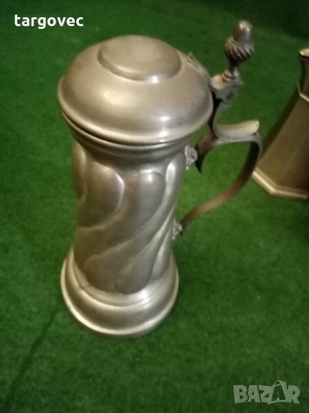 Огромна калаена халба за бира, снимка 1