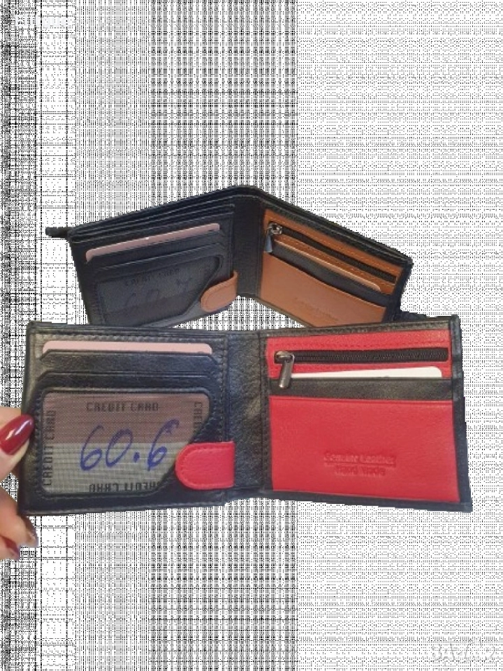 Стилно мъжко портмоне от естествена к., снимка 1