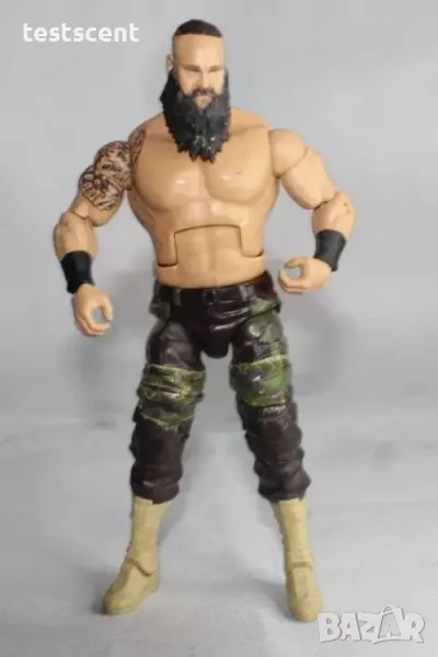 Екшън фигура WWE Braun Strowman Брон Строуман Elite Mattel играчка figure bald, снимка 1