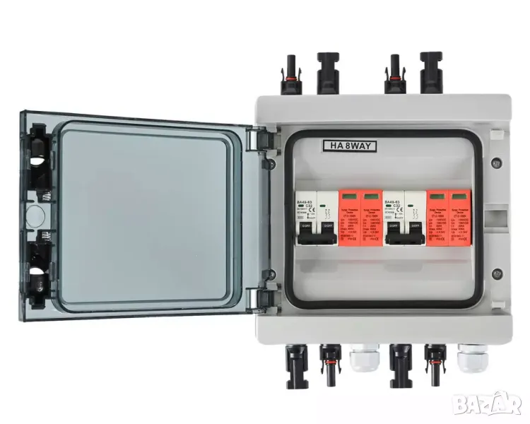 Продавам Готово Двойно Соларно Табло 2x32А с Две Мълниезащити и 4 броя стрингове, снимка 1